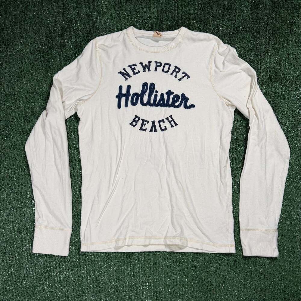 Y2K Hollister Newport Beach Men's Long Sleeve Graphic Shirt XL Surf